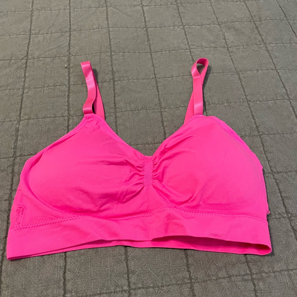 Savosy SoftSculpt Daily Wireless Bra Bralette (Pink/L) NEW